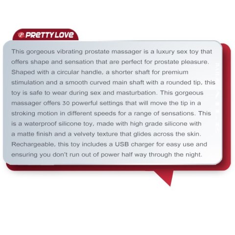 MASAŻER PROSTATY PRETTY LOVE BARRACK