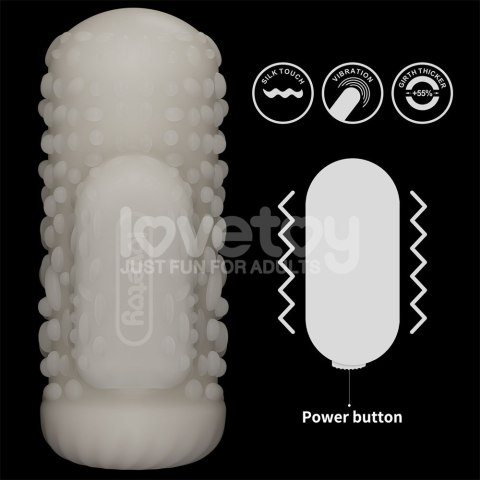 MASTURBATOR KNIGHTS RING VIBRATING DUAL PURPOSE SLEEVE-DRIP