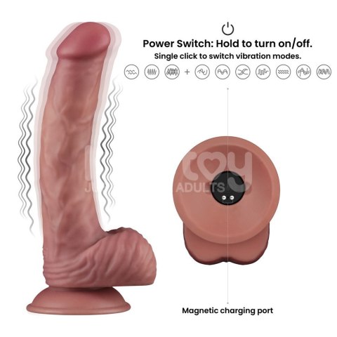 WIBRATOR 9'' VIBRATING DUAL DENSITY POWER COCK