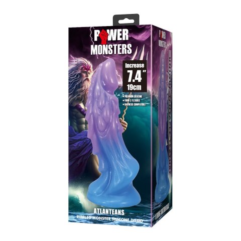 POWER MONSTERS ATLANTEANS FANSTASY SILICONE DILDO WITH SUCTION CUP