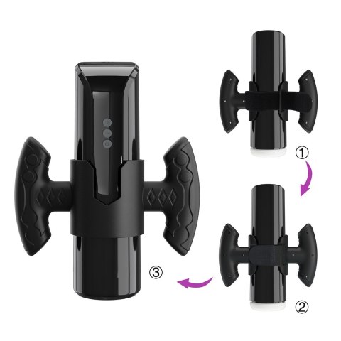 PRETTY LOVE LARISSA SUCTION & VIBRATION MASTURBATOR WITH UNIVERSAL HANDLE