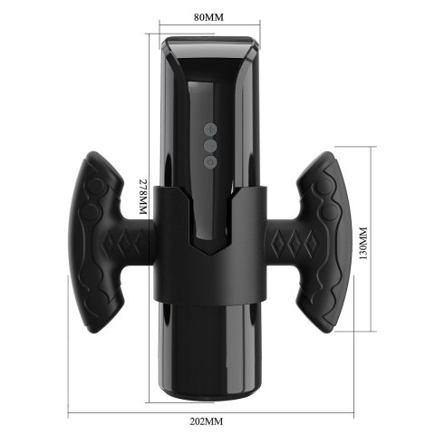 PRETTY LOVE LARISSA SUCTION & VIBRATION MASTURBATOR WITH UNIVERSAL HANDLE