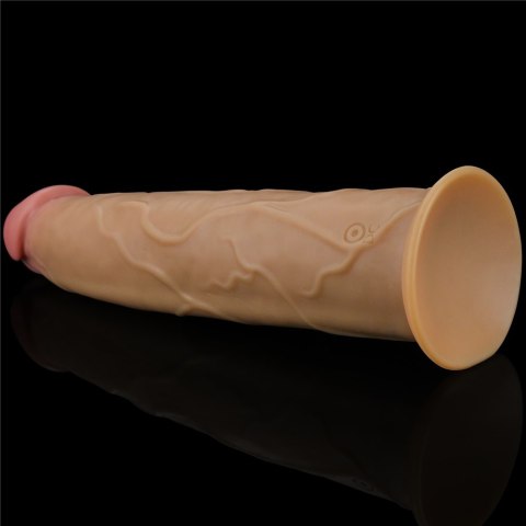 WIBRATOR 9.0'' DUAL LAYERED PLATINUM SILICONE ROTATOR
