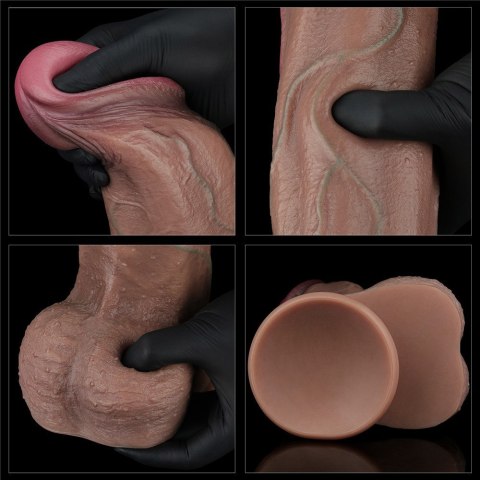 DILDO 13'' DUAL LAYERED SILICONE COCK XXL
