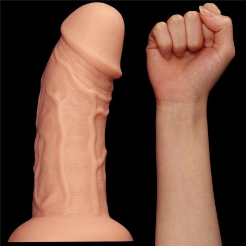 DILDO 9.5'' REALISTIC CURVED DILDO