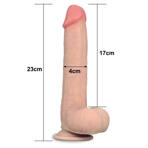 DILDO 9'' SLIDING SKIN DUAL LAYER DONG