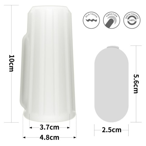 PIERŚCIEŃ NAKŁADKA VIBRATING RIDGE KNIGHTS RING (WHITE)