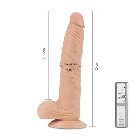 WIBRATOR 9.5" REAL EXTREME DILDO VIBRATING