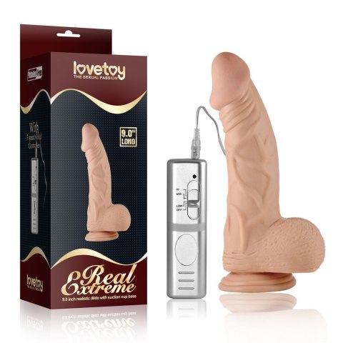 WIBRATOR 9" REAL EXTREME VIBRATING DILDO