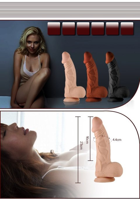 WIBRATOR 9" REAL EXTREME VIBRATING DILDO