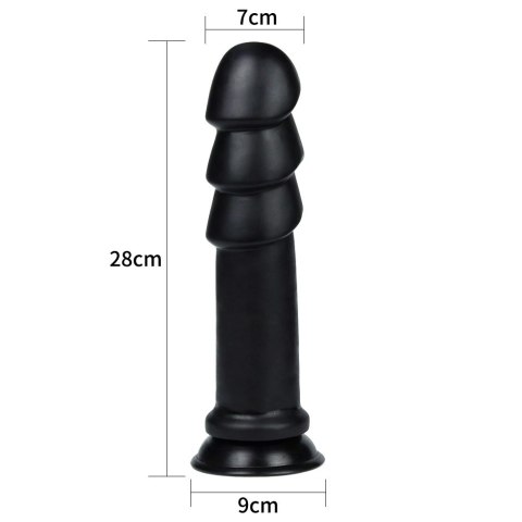 DILDO 11.25" KING SIZED ANAL RIPPLES