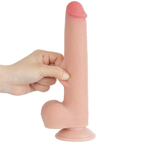 DILDO 9'' SLIDING SKIN DUAL LAYER DONG FLESH