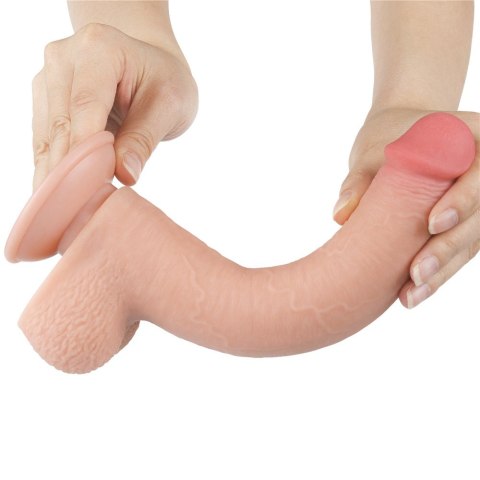 DILDO 9'' SLIDING SKIN DUAL LAYER DONG FLESH