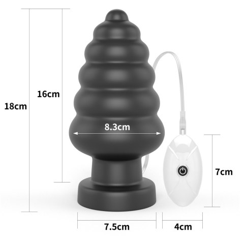 KOREK 7" KING SIZED VIBRATING ANAL CRACKER