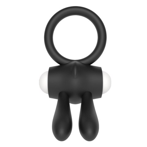 PIERŚCIEŃ POWER CLIT SILICONE COCKRING CZARNY