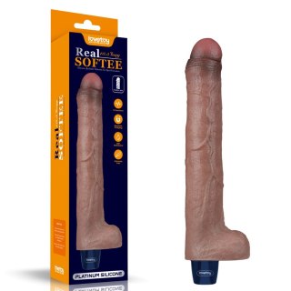WIBRATOR 10.5" REAL SOFTEE VIBRATING DILDO
