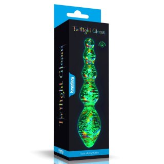 DILDO GLOW-IN-THE-DARK TWILIGHT GLEAM GLASS
