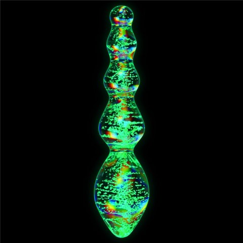 DILDO GLOW-IN-THE-DARK TWILIGHT GLEAM GLASS