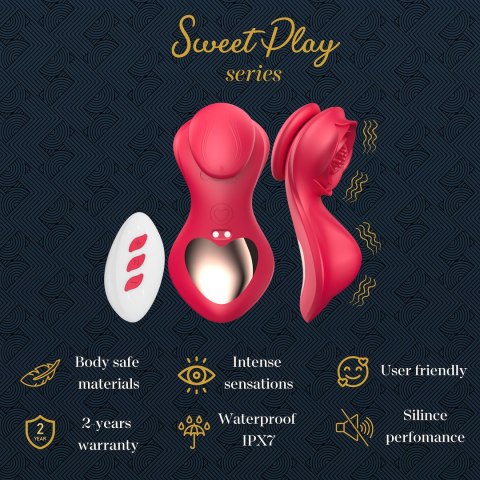 MASAŻER ŁECHTACZKI Z MOCOWANIEM NA MAJTECZKI EROSPACE SWEET PLAY A1