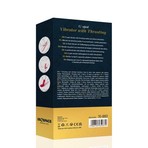 WIBRATOR DO STYMULACJI PUNKTU G ORAZ ŁECHTACZKI Z RUCHEM POSUWISTYM EROSPACE SWEET PLAY A2