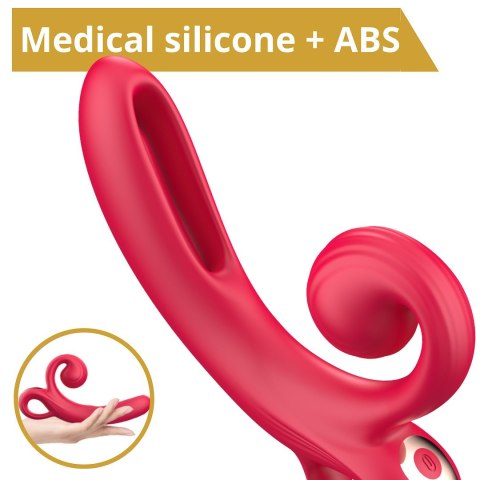 WIBRATOR Z RUCHOMYM JĘZYCZKIEM I STYMULACJĄ ŁECHTACZKI EROSPACE SWEET PLAY A4