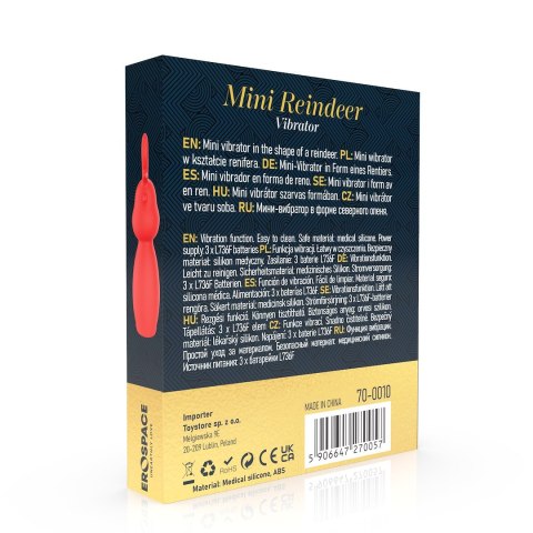 MINI WIBRATOR W KSZTAŁCIE RENIFERA EROSPACE SWEET PLAY A10