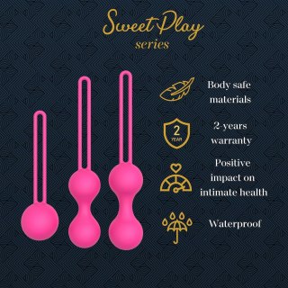 ZESTAW 3 KULEK DO ĆWICZEŃ MIĘŚNI KEGLA EROSPACE SWEET PLAY A12