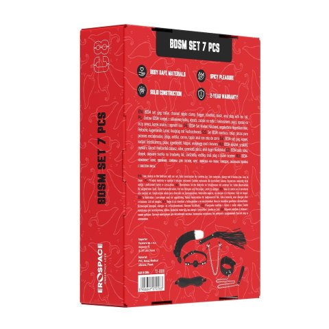ZESTAW BDSM 7 PRODUKTÓW EROSPACE WILD PLAY C8