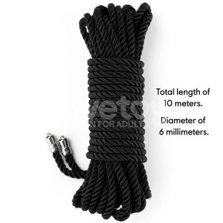 LINA DO KRĘPOWANIA REBELLION EBONY SILKY BONDAGE ROPE