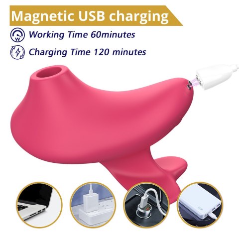 MASAŻER ŁECHTACZKI Z 10 TRYBAMI SSANIA EROSPACE SWEET PLAY A15