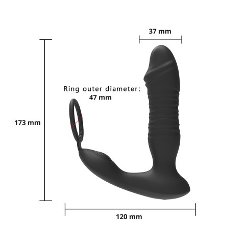 MASAŻER PROSTATY Z RUCHEM POSUWISTYM STEROWANY APLIKACJĄ EROSPACE MEN'S PLAY B5