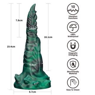 WIBRATOR SAVAGE CHARM DOUBLE-CLAW VIBRATING SILICONE DILDO