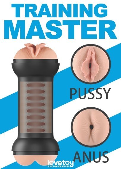MASTURBATOR DOUBLE SIDE STROKER PUSSY AND ANUS